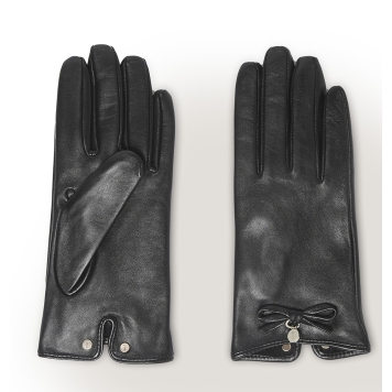 Γάντια TED BAKER Sheryys Bow Detail Leather 281986 Μαύρο